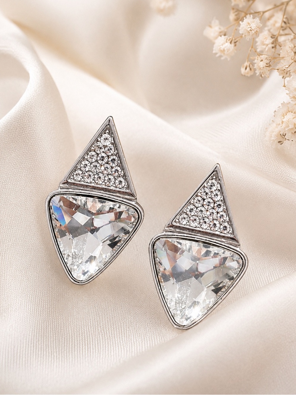NEW | PAPARAZZI Silver-tone Jewel Earrings